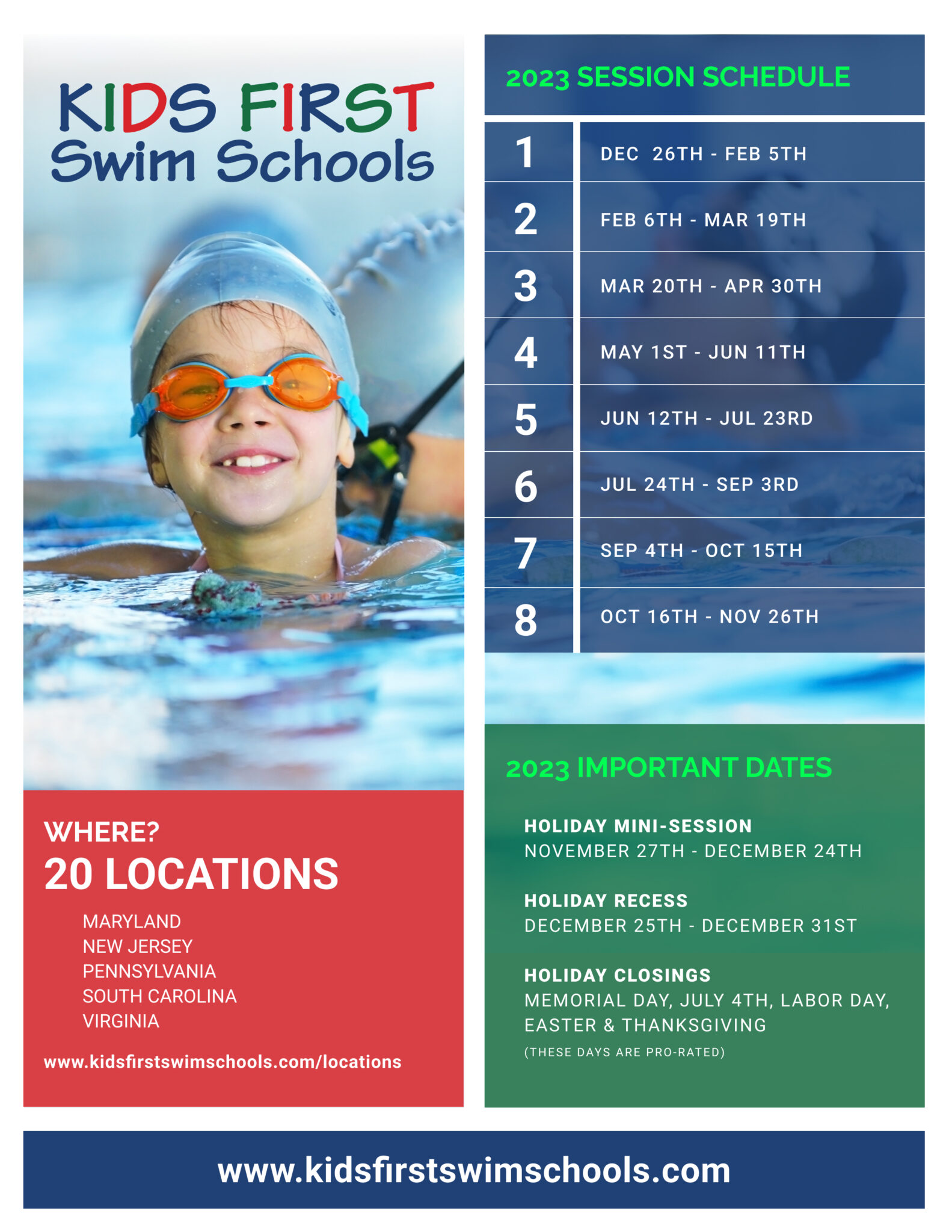 dragon swim school schedule